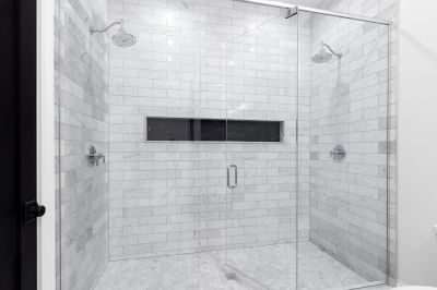 Elegant Shower with Large Format Tiles